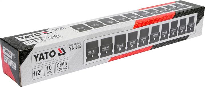 Impact socket set, 1/2" Yato YT-1025