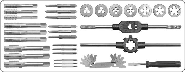 Taps and dies set 32 pcs Yato YT-2975