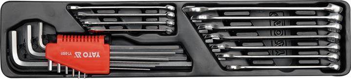 Tool box with tools 62pcs Yato YT-3895