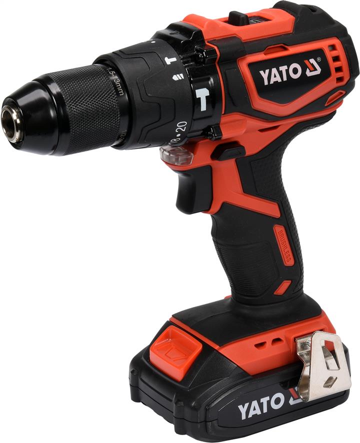 Yato YT-82796 Screwdriver - brushless drill, impact: 18 V. Li-Ion, 42 Nm, chuck diameter up to 13 mm YT82796