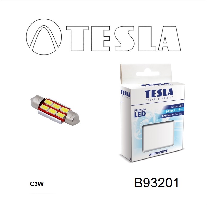 Tesla B93201 LED lamp Festoon 33 12V SV8,5 (2 pcs.) B93201