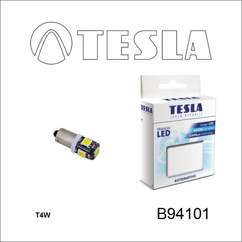 Tesla B94101 LED lamp T8,5 12V BA9s (2 pcs.) B94101