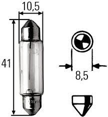 John deere 57 M7 504 Glow bulb C10W 12V 10W 57M7504