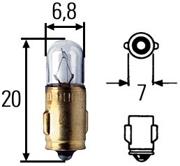 Scania 124779 Glow bulb 24V 3W BA7s 124779