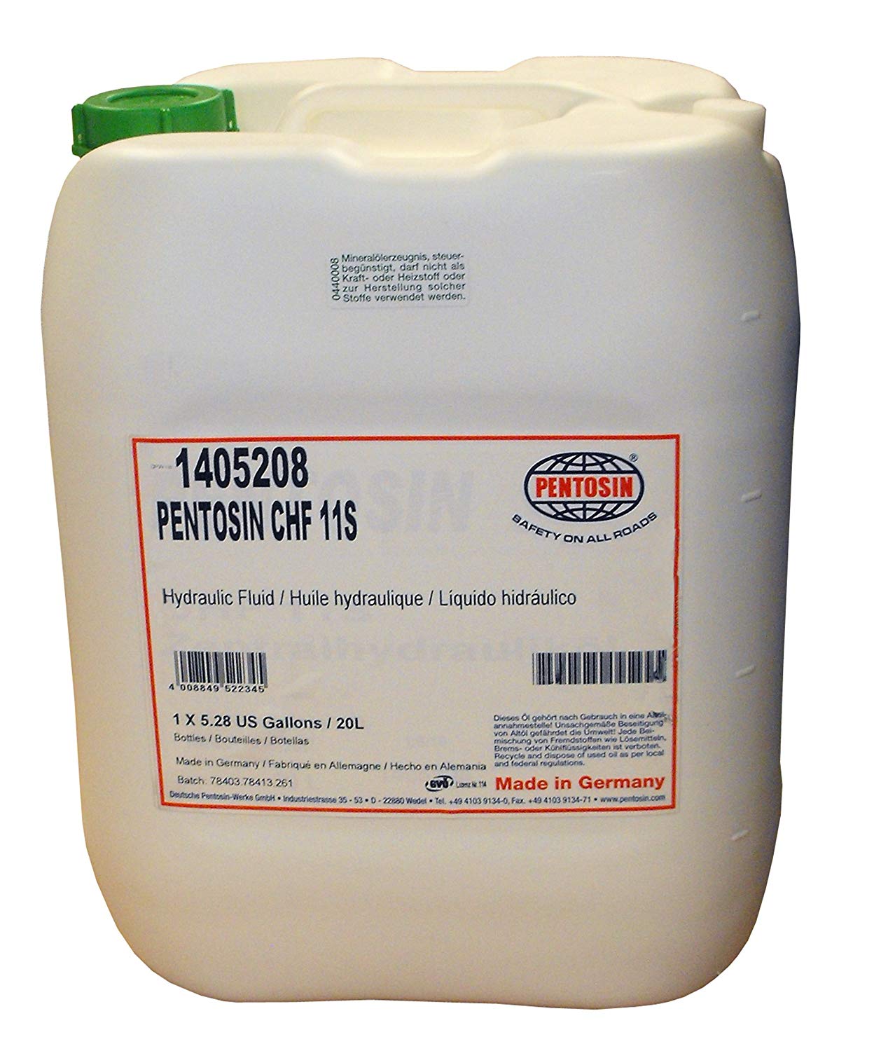 Pentosin 1405208 Hydraulic oil Pentosin CHF 11S, 20 L 1405208