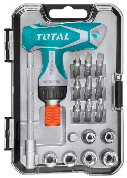 Total Tools TACSD30186 Screwdriver with replaceable nozzles TACSD30186