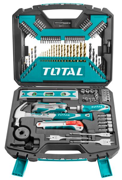 Total Tools THKTAC01120 TOTAL THKTAC01120 set hand tools, bits, drills, 120 pcs. THKTAC01120