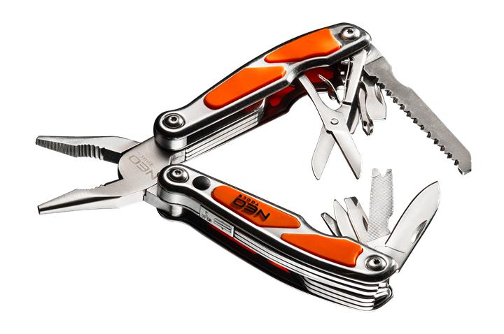 Neo Tools Multitool, 12 elements, with LED flashlight – price 119 PLN