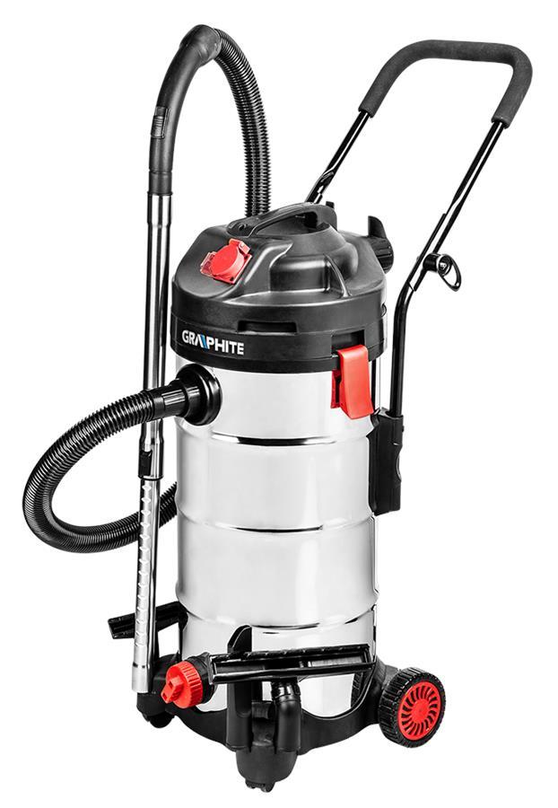 Graphite 59G608 Wet vacuum cleaner 1500W, INOX tank 40l 59G608