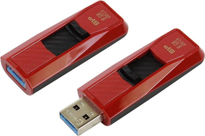 Silicon Power SP008GBUF3B50V1R Silicon Power 8GB USB 3.0 Blaze B50 Red SP008GBUF3B50V1R