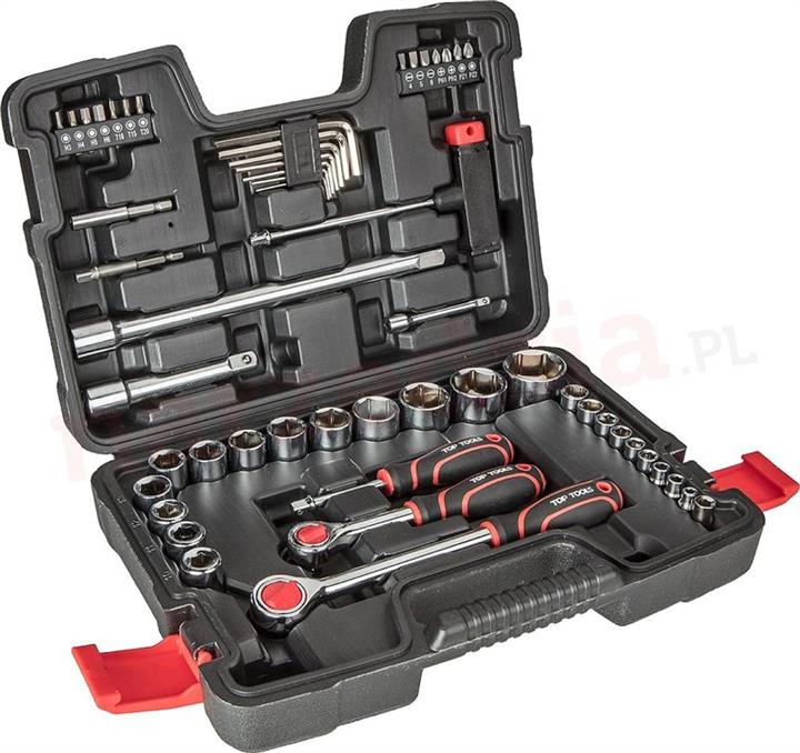 38D530 Top Tools Socket set 1/4", 1/2" 53 pcs.