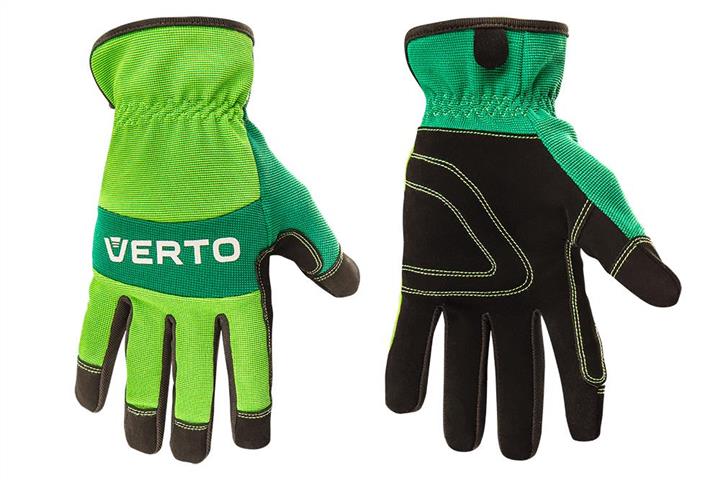 Verto 97H120 Work gloves, leatherette, 8" 97H120