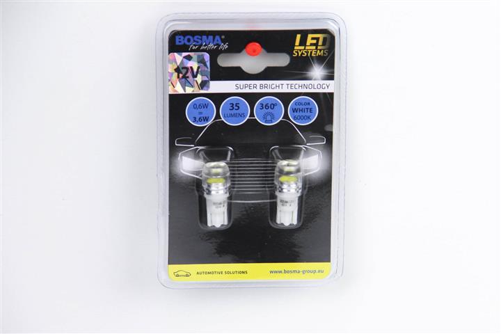 Bosma 4014 LED lamp T10 12V W2,1x9,5d (2 pcs.) 4014