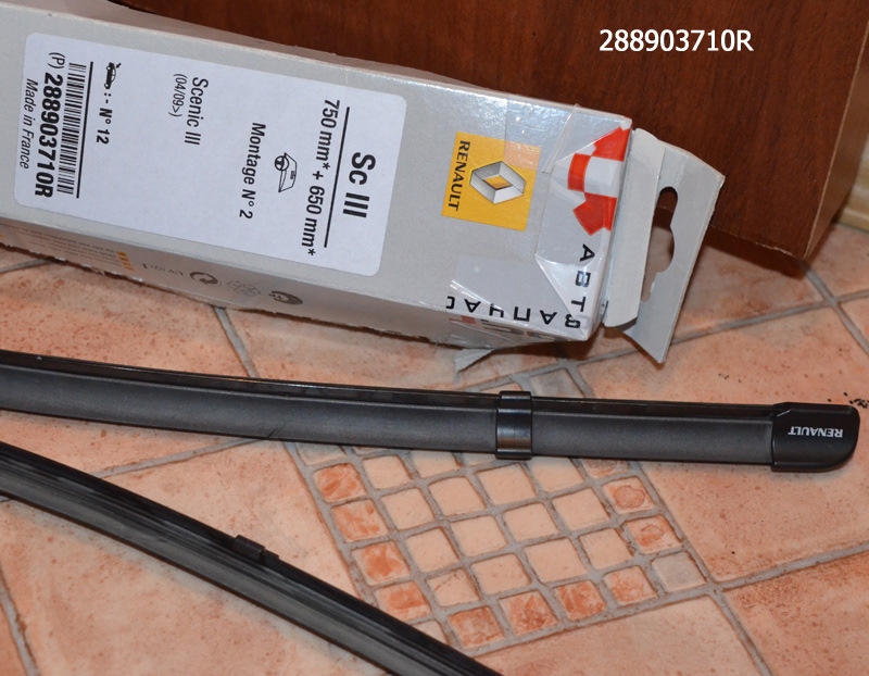 Renault 28 89 037 10R Frameless wiper set 750/650 288903710R
