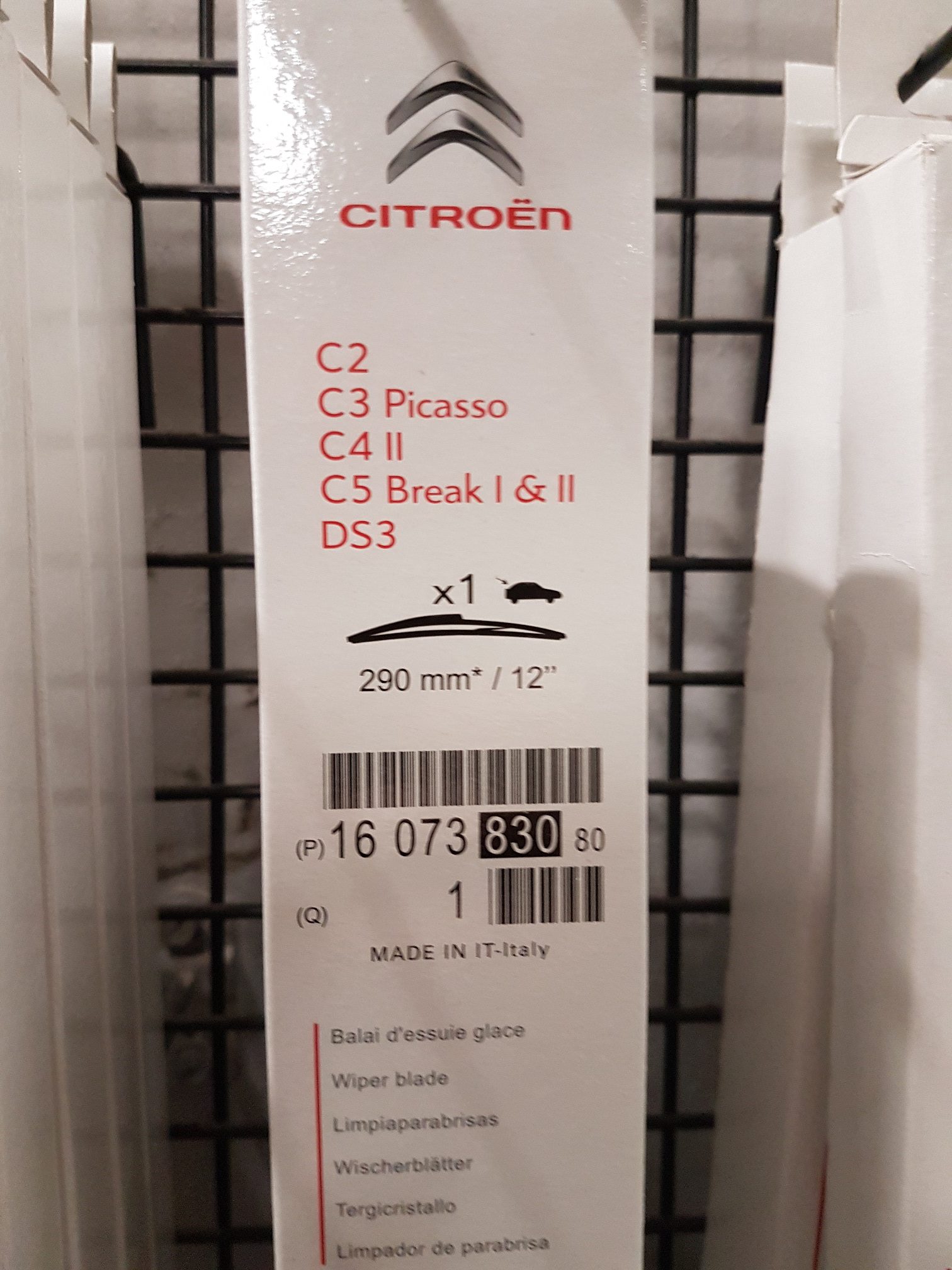 Citroen/Peugeot 16 073 830 80 Frame wiper blade 280 mm (11") 1607383080