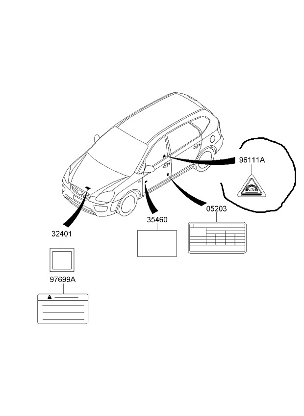 Buy Hyundai/Kia 96111 07100 at a low price in United Arab Emirates!