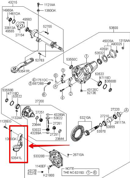 535412J700 Hyundai/Kia Bracket
