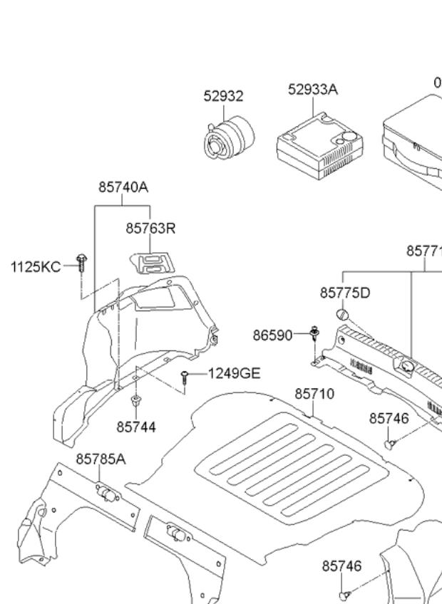 857632T000VA Hyundai/Kia Cover