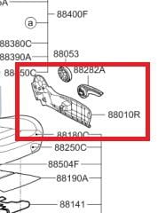 88661A2010WK Hyundai/Kia Auto part
