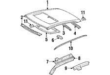 75556AA020 Toyota MOULDING, ROOF DRIP