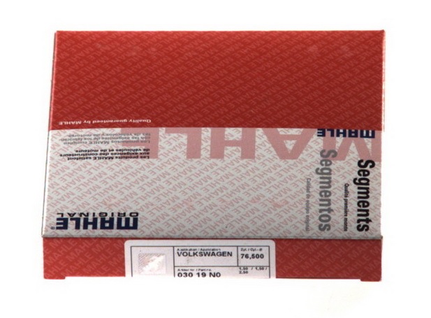 Piston ring pack Volkswagen Vento: 03019N0 Mahle Original RING SET, PISTON, 1cyl, std
