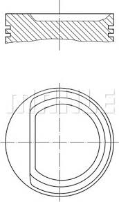 Piston Volkswagen FOX: 0307100 Mahle Original Piston set