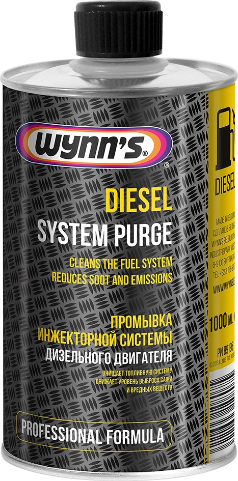 Wynn's W89195 Fuel additive for diesel fuel (used with "FuelServe" system) "Diesel System Purge," 1 L W89195