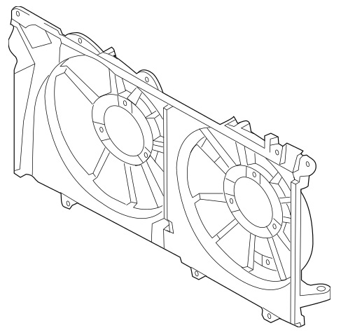 45122AL02A Subaru Cowling, radiator fan