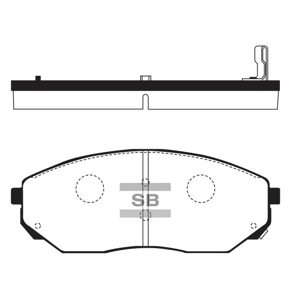 Sangsin SP1153 Front disc brake pads, set SP1153