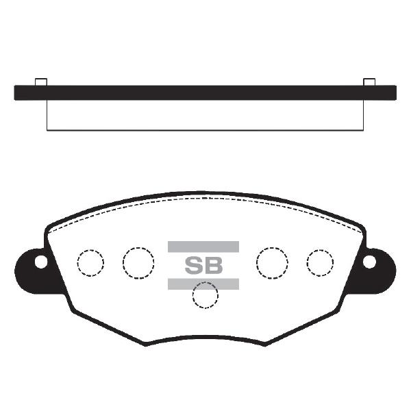Sangsin SP2030 Front disc brake pads, set SP2030