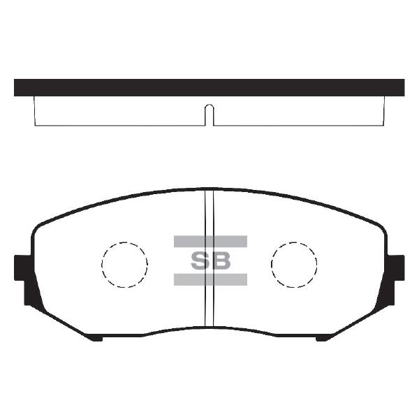 Sangsin SP1416 Front disc brake pads, set SP1416