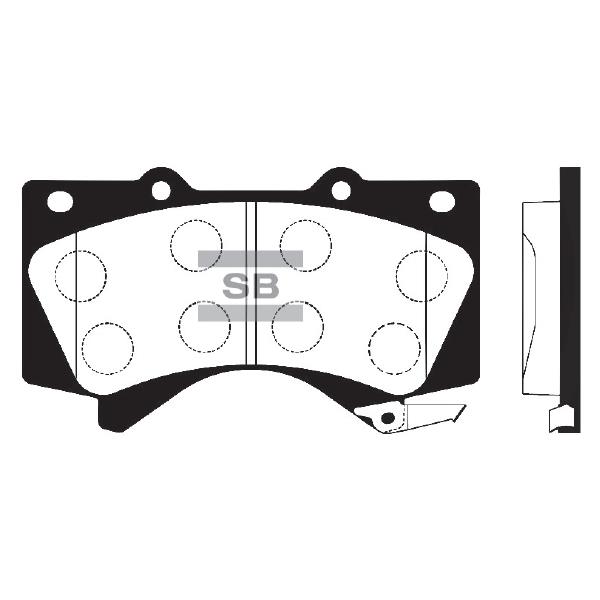 Sangsin SP1381 Front disc brake pads, set SP1381