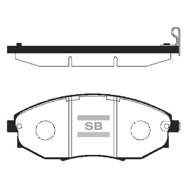 Sangsin SP1193 Front disc brake pads, set SP1193