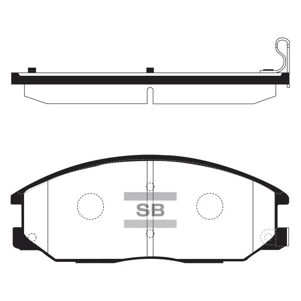 Sangsin SP1171 Front disc brake pads, set SP1171