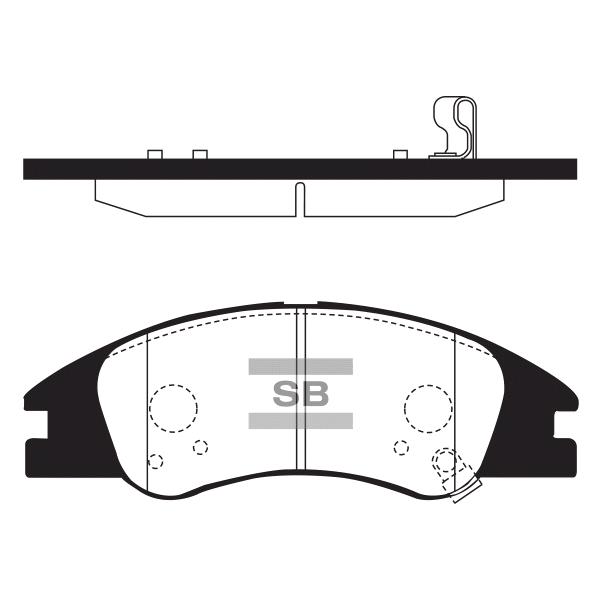 Sangsin SP1167 Front disc brake pads, set SP1167