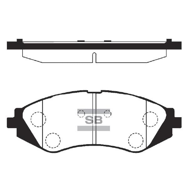 Sangsin SP1159 Front disc brake pads, set SP1159