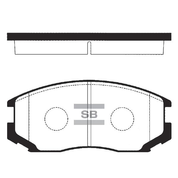 Sangsin SP1142 Front disc brake pads, set SP1142