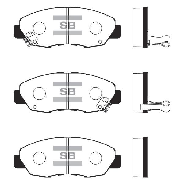 Sangsin SP1109 Front disc brake pads, set SP1109