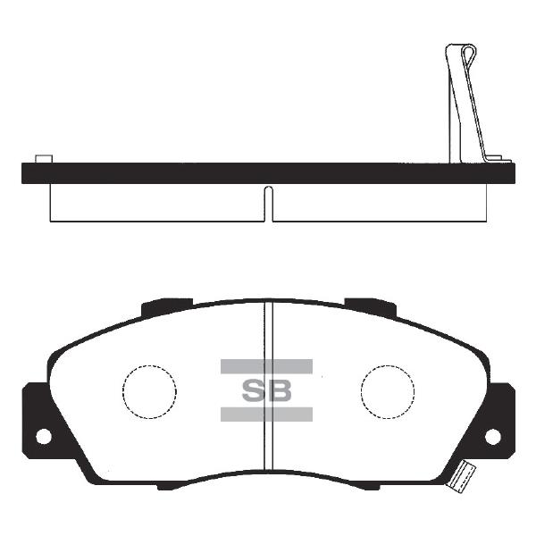 Sangsin SP1076-F Front disc brake pads, set SP1076F
