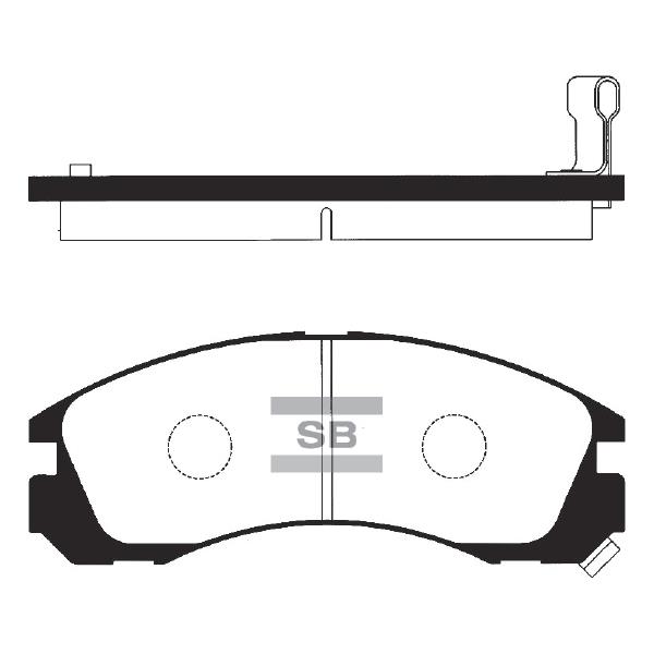 Sangsin SP1068 Front disc brake pads, set SP1068
