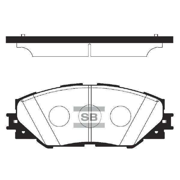 Sangsin SP2138 Front disc brake pads, set SP2138