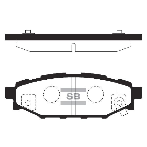 Sangsin SP2118 Rear disc brake pads, set SP2118