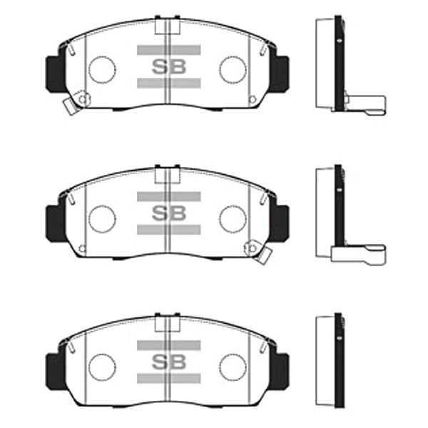 Sangsin SP2114 Front disc brake pads, set SP2114