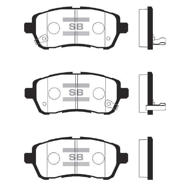 Sangsin SP2113 Front disc brake pads, set SP2113