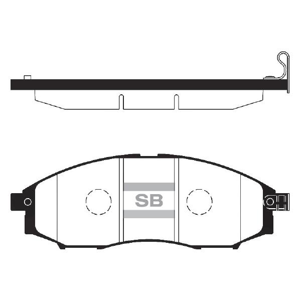 Sangsin SP2078 Front disc brake pads, set SP2078