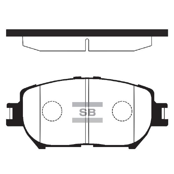 Sangsin SP2037 Front disc brake pads, set SP2037