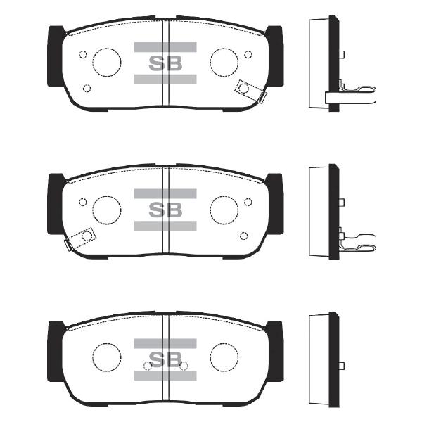 Sangsin SP1173 Rear disc brake pads, set SP1173