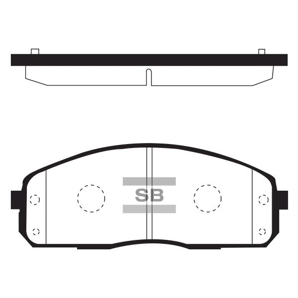 Sangsin SP1174 Front disc brake pads, set SP1174