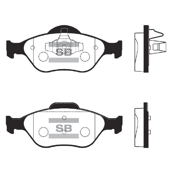 Sangsin SP1565 Front disc brake pads, set SP1565