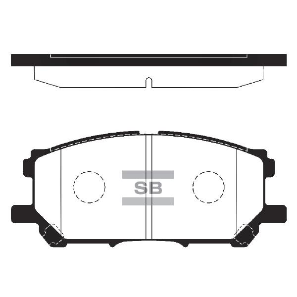 Sangsin SP1456 Front disc brake pads, set SP1456